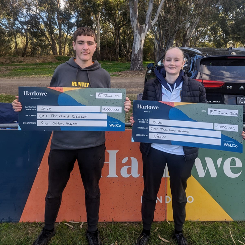 Kick for charity winners